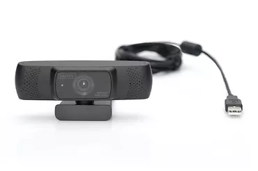 Digitus Kamera internetowa Full HD 1080p 30Hz autofokus szeroki kąt widzenia 90 USB A 2.0