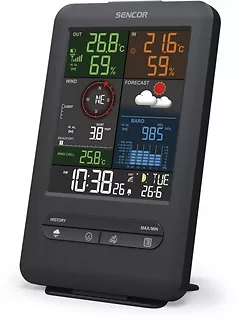 Sencor Stacja pogody SWS 9300 PRO wyświetlacz 5,4 cala, Czujnik 5w1