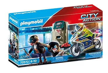 Playmobil Zestaw z figurkami City Action 70572 Policyjny motor