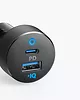 Anker Ładowarka samochodowa PowerDrive PD+2 18W USB-C + 15W USB-A     czarna
