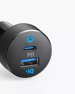 Anker Ładowarka samochodowa PowerDrive PD+2 18W USB-C + 15W USB-A     czarna