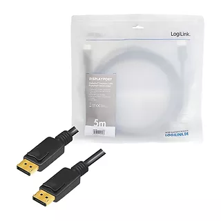 LogiLink Kabel DisplayPort 8K 60Hz,4K/120Hz 5m Czarny