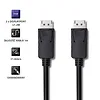 Qoltec Kabel DisplayPort v1.2 męski | DisplayPort v1.2 męski | 4K | 1m