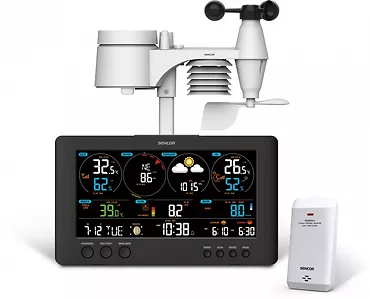 Sencor Profesjonalna stacja METEO WiFi SWS 12500 wys. LCD 21,4cm Kolor