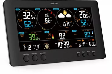 Sencor Profesjonalna stacja METEO WiFi SWS 12500 wys. LCD 21,4cm Kolor