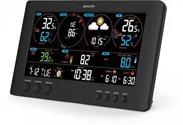 Sencor Profesjonalna stacja METEO WiFi SWS 12500 wys. LCD 21,4cm Kolor