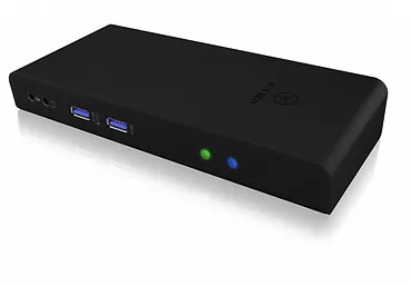 IcyBox Stacja dokująca IB-DK2251AC do Notebooka DisplayLink, 2 x HDMI