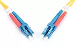 Digitus Patchcord FO Singlemode 09/125 OS2 LC-LC duplex 3m Żółty