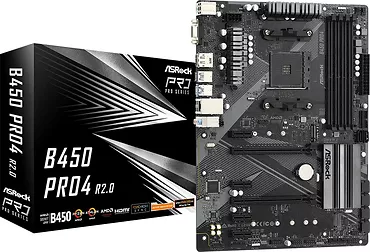 ASRock B450 PRO4 R2.0 AM4 4DDR4