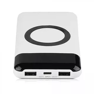 V-tac Power Bank 10000 mAh 2A indukcja Biały