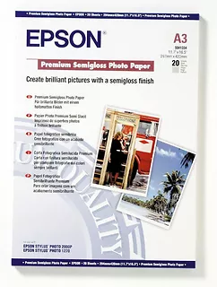 Epson Papier Photo Premium Semi Glossy  A3/ 20 arkuszy / 251 g/m2