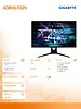 Gigabyte Monitor 32 cale AORUS FI32U 1ms/IPS/HDMI/GAMING/