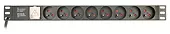 Gembird Listwa zasilająca rack (PDU), 8 gniazd FR, 1U, 10A, wtyk C14 3m