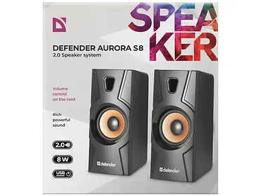 GŁOŚNIKI DEFENDER AURORA S8 2.0 8W USB