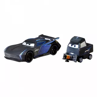 Mattel Pojazdy Cars/Auta Dwupak Jackson Sztorm & Laura Spinwell
