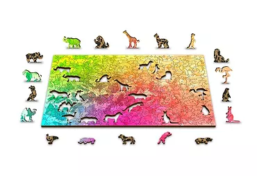 Wooden City Puzzle drewniane 3D Motyle gradient Butterfly dreams L