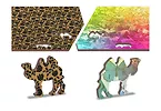 Wooden City Puzzle drewniane 3D Motyle gradient Butterfly dreams L
