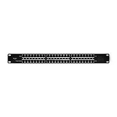 Qoltec Patch panel RACK | 48V | 24 porty | Passive PoE Injector | 1000m | Czarny