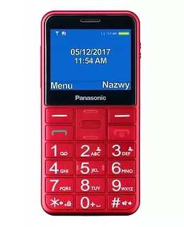 Panasonic Telefon dla seniora KX-TU155 czerwony