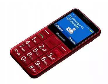 Panasonic Telefon dla seniora KX-TU155 czerwony