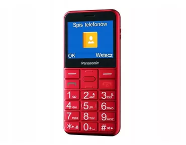 Panasonic Telefon dla seniora KX-TU155 czerwony