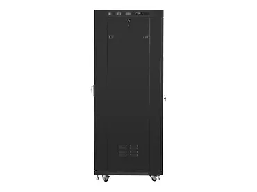 Lanberg Szafa instalacyjna rack stojąca 19 37u 600x800 czarna, drzwi szklane lcd (Flat pack)