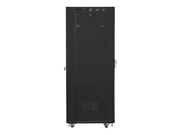 Lanberg Szafa instalacyjna rack stojąca 19 37u 600x800 czarna, drzwi szklane lcd (Flat pack)