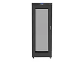 Lanberg Szafa instalacyjna rack stojąca 19 42U 800x1000 czarna, drzwi perforowane LCD (Flat pack)