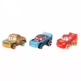 Mattel Pojazdy Auta 3-pak Zygzak McQueen w błocie, Stor Effekt