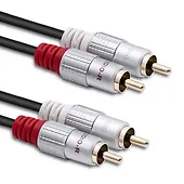 Qoltec Kabel 2xRCA męski / 2xRCA męski | 1m | czarny