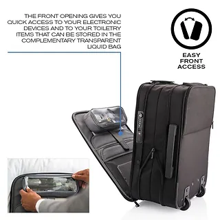 XD DESIGN Torba podr&oacute;żna FLEX FOLDABLE TROLLEY BLACK