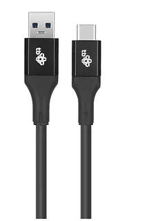 TB Kabel USB 3.0 - USB C 2m PREMIUM 3A czarny TPE