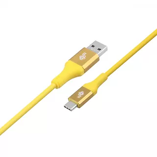 TB Kabel USB 3.0 - USB C 2m PREMIUM 3A żółty TPE