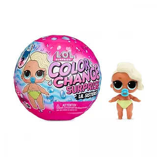Mga Lalka L.O.L. Surprise Color Change Lil Sisters display 24 sztuki