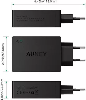AUKEY PA-U36 ładowarka sieciowa 4xUSB AiPower 8A 40W