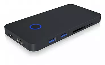 IcyBox Stacja dokująca IB-DK2108M-C PD 100W, USB-C,8w1, NVMe