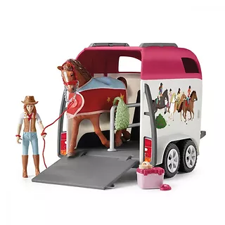 Schleich Zestaw figurek Przygoda z samochodem i przyczepą dla konia