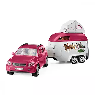 Schleich Zestaw figurek Przygoda z samochodem i przyczepą dla konia