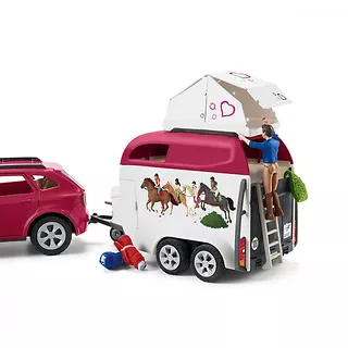 Schleich Zestaw figurek Przygoda z samochodem i przyczepą dla konia