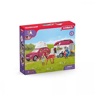 Schleich Zestaw figurek Przygoda z samochodem i przyczepą dla konia