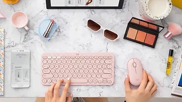 Logitech Klawiatura K380 Rose US 920-009867