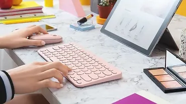 Logitech Klawiatura K380 Rose US 920-009867