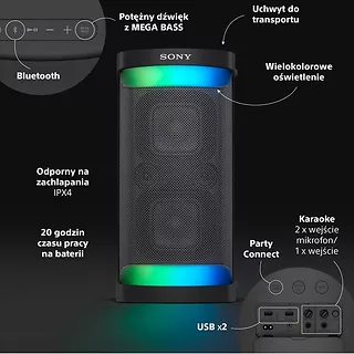Sony Głośnik SRS-XP500 black