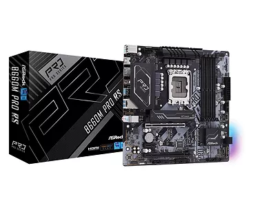 ASRock Płyta główna B660M Pro RS s1700 4DDR4 DP/HDMI M.2 mATX