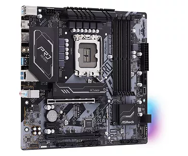 ASRock Płyta główna B660M Pro RS s1700 4DDR4 DP/HDMI M.2 mATX