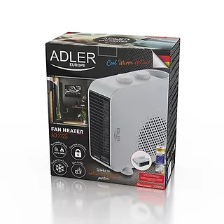 Adler Termowentylator AD 7725w biały