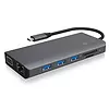 IcyBox Stacja dokująca IB-DK4070-CPD 12w1,2xHDMI,AUDIO,CR,VGA