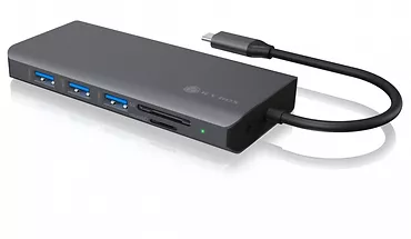 IcyBox Stacja dokująca IB-DK4070-CPD 12w1,2xHDMI,AUDIO,CR,VGA