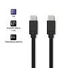 Qoltec Kabel USB 3.1 typ C męski | USB 3.1 typ C męski | 1.4m | Czarny