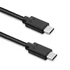 Qoltec Kabel USB 3.1 typ C męski | USB 3.1 typ C męski | 3m | Czarny